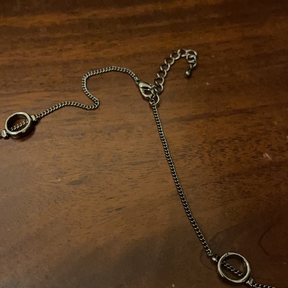 Purple Silver Crystal Long Necklace - Picture 3 of 4